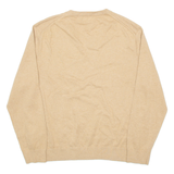 NAUTICA Mens Jumper Beige V-Neck Tight Knit XL