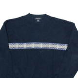 NAUTICA Mens Jumper Blue Tight Knit S