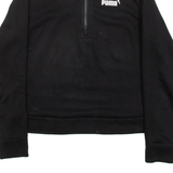PUMA Womens Sweatshirt Blue 1/4 Zip XXS