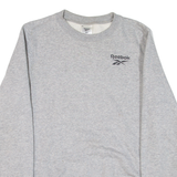 REEBOK Womens Sweatshirt Grey XS