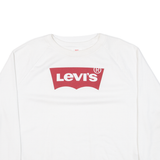 LEVI'S Womens Sweatshirt White XL