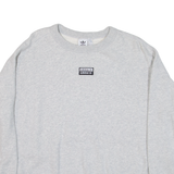 ADIDAS Womens Sweatshirt Grey UK 8