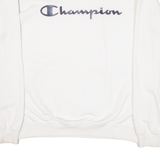 CHAMPION Womens Sweatshirt White L