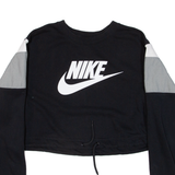 NIKE Cropped Womens Sweatshirt Black S