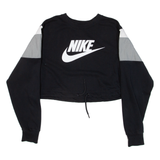 NIKE Cropped Womens Sweatshirt Black S