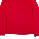 TOMMY HILFIGER GOLF Womens Sweatshirt Red 1/4 Zip M