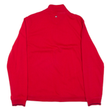 TOMMY HILFIGER GOLF Womens Sweatshirt Red 1/4 Zip M