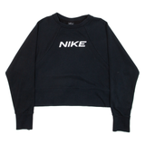 NIKE Cropped Womens Sweatshirt Black S