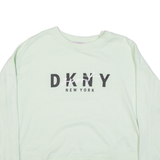 DKNY Womens Sweatshirt Green S