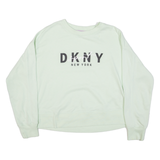 DKNY Womens Sweatshirt Green S