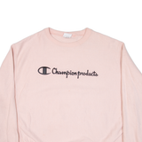 CHAMPION Womens Sweatshirt Pink XL