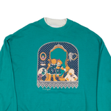 PS ORGINIALS Bear Womens Sweatshirt Blue XL