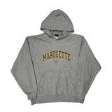 Marquette Nike College Hoodie - 2XL Gray Cotton Blend
