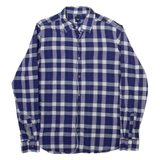 GAP Mens Shirt Blue Check Long Sleeve S