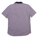LAMBRETTA Mens Shirt Blue Check L