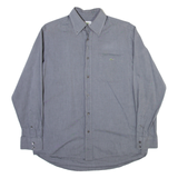 LACOSTE Mens Plain Shirt Grey Long Sleeve M