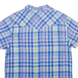 WRANGLER Mens Shirt Blue Check L