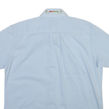 DIESEL Mens Plain Shirt Blue Long Sleeve L