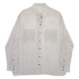 MARC CAIN Womens Plain Shirt Grey Viscose Long Sleeve L