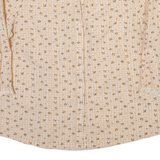 FAT FACE Womens Shirt Yellow Floral 3/4 Sleeve UK 10