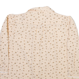 FAT FACE Womens Shirt Yellow Floral 3/4 Sleeve UK 10