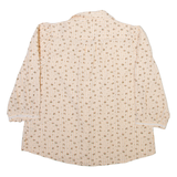 FAT FACE Womens Shirt Yellow Floral 3/4 Sleeve UK 10