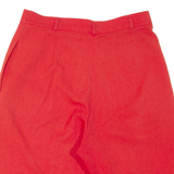 LES ESSENTIELS Womens Casual Shorts Red Relaxed 90s S W28