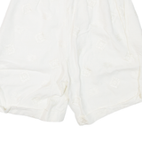 JACQUES FATH Pleated Womens Casual Shorts White Relaxed 90s XXS W24