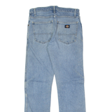 DICKIES Distressed Mens Jeans Blue Regular Skinny Stone Wash W30 L30