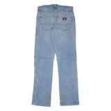 DICKIES Distressed Mens Jeans Blue Regular Skinny Stone Wash W30 L30