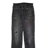 LEVI'S 516 Mens Jeans Grey Slim Straight Stone Wash W32 L36