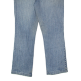 DICKIES Womens Jeans Blue Relaxed Bootcut Stone Wash W34 L28