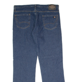 DICKIES Workwear Mens Jeans Blue Relaxed Straight Raw W40 L32
