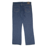 DICKIES Workwear Mens Jeans Blue Relaxed Straight Raw W40 L32