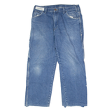 DICKIES Carpenter Mens Jeans Blue Regular Straight Stone Wash W34 L25