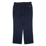 DICKIES Workwear Mens Trousers Blue Regular Straight W36 L30