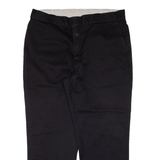 DICKIES Workwear Mens Trousers Black Regular Straight W40 L30