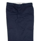 DICKIES 874 Workwear Mens Trousers Blue Regular Straight W44 L30