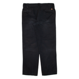 DICKIES Workwear Mens Trousers Black Slim Straight W35 L29