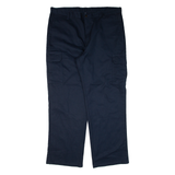 DICKIES Cargo Workwear Mens Trousers Blue Relaxed Straight W40 L32