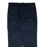 DICKIES Cargo Workwear Mens Trousers Blue Relaxed Straight W40 L32
