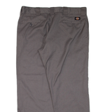 DICKIES Low Workwear Mens Trousers Grey Regular Straight W38 L30