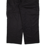 DICKIES Cargo Workwear Mens Trousers Black Relaxed Straight W38 L26