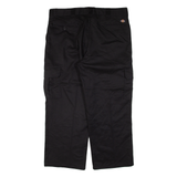 DICKIES Cargo Workwear Mens Trousers Black Relaxed Straight W38 L26