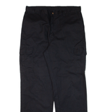 DICKIES Cargo Workwear Mens Trousers Black Relaxed Straight W35 L33