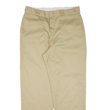 DICKIES Workwear Mens Trousers Beige Regular Straight W36 L29