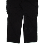 DICKIES Cargo Workwear Mens Trousers Black Relaxed Straight W38 L27