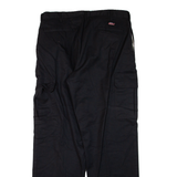 DICKIES Cargo Workwear Mens Trousers Black Relaxed Straight W36 L32