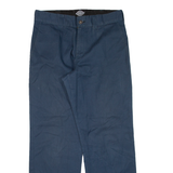 DICKIES Skateboarding Mens Trousers Blue Regular Straight W30 L27