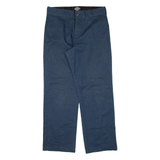 DICKIES Skateboarding Mens Trousers Blue Regular Straight W30 L27